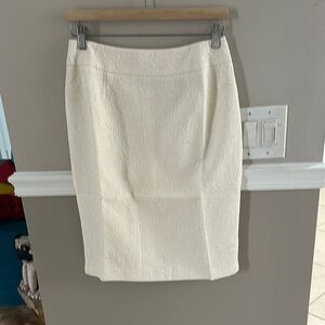 NIP Spiegel Ivory Embossed Skirt Size 8P